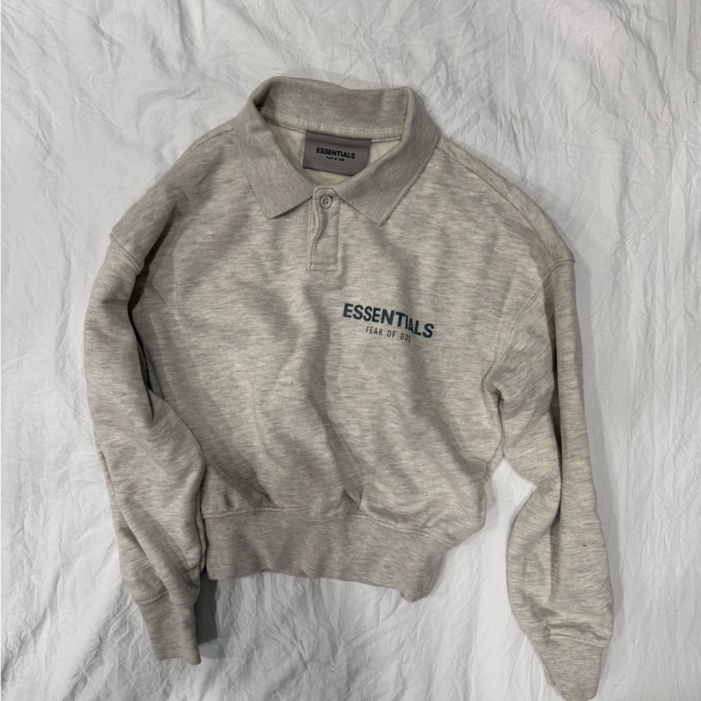 Fear of God Essentials Heather Gray Kids Sweatshirt